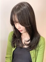 エイム(A-im)&nbsp;顔周りレイヤー×グレージュ　ブリーチなし