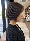 ショートカット/丸みショート/大人可愛い/柔らか質感/上品/艶髪