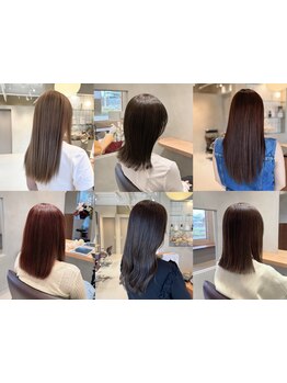 カラーリスト在籍☆ナチュラルから個性派まで幅広いデザインに対応し、理想の艶と透明感を叶えます♪