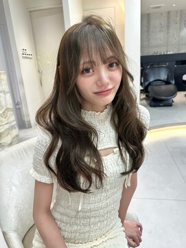 ロンドメリア 天神大名店(Lond Melia) ★ミディアムヘア暗めカラーグランマッシュデザインカラー艶髪★