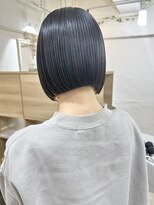 エン バイ ユアーズヘア 銀座店(eN° by youres hair)&nbsp;ミニボブ黒髪ボブ 切りっぱなしボブ 髪質改善ストレート縮毛矯正