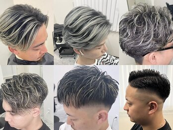 リアル(REAL)の写真/【メンズカット+ツイストスパイラル】はお任せ◎多毛やクセ毛の方も楽にキマる！[ブリーチ/インナーカラー]