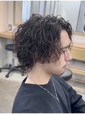 サーフカールツイストシャドウパーマジェントルショート眉毛渋谷
