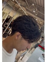 フィフスパーク(fifth PARK) 渋谷men'sフェザーパーマセンターパートメンズパーマ毛流れfifth