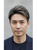 ツーブロック　ハイライトメッシュ