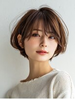 ロディーナ 大口 新子安(rodina) 着物ヘア/大人ガーリー/ダークアッシュ/似合わせカット/大口子安