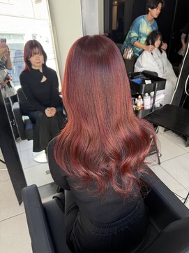 アクアオモテサンドウ(ACQUA omotesando) ☆ワンホンレイヤーブリーチなしボルドーダスティピンクローズ