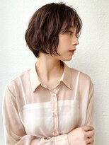 カバーヘア ブリス 大宮西口(COVER HAIR bliss)&nbsp;くびれボブ/ココアブラウン/ゆるウェーブ/ショートパーマp大宮