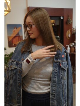 チャプター 問屋町(chapter) 髪質改善トリートメントミルクティーベージュ透明感ケアカラー