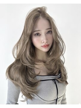 ベル 表参道Terrace(Belle) ミルクブラウンモカブラウンハイレイヤーウルフハッシュカット