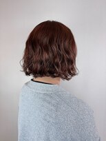 ヘアデザイン アンジェロカフェ(Hair Design Angelo cafe)&nbsp;ボブパーマ／ピンクブラウン【20代30代40代】