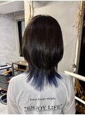 【MANA】襟足だけのインナーカラーとウルフ
