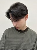 メンズ毛流れセンターパートメンズカット銀座