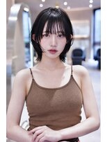 イルハバナ 渋谷(ill HAVANA) 20代30代大人ガーリーレイヤーボブ/顔周り似合わせカット