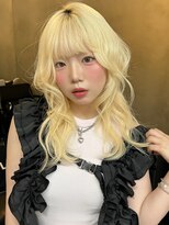 キラ 原宿(KILLA)&nbsp;ブリーチありダブルカラー/ブロンドヘア/レイヤーカット