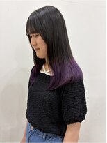 ロックス バイ マグ 松本(rocks BY MAG)&nbsp;ブリーチカラーパープル透明感グラデーションカラー