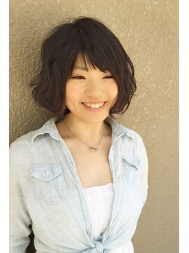 ムジカヘア(Musica hair) ラフなパーマのゆるくしゅボブ