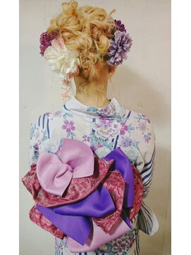 トリコ ヘアアンドケアスペース(trico hair&care space) trico Togo 浴衣スタイル2016