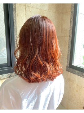 ラべリー 池袋(LOVELEY) 【池袋】ナチュラルミディアム×オレンジブラウン