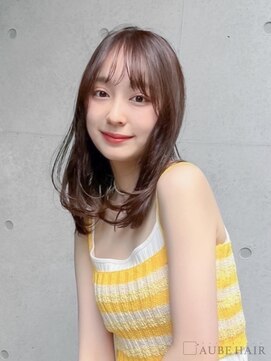 オーブ ヘアー シロンス 札幌元町店(AUBE HAIR silence) 20代・30代_抜け感ミディアム