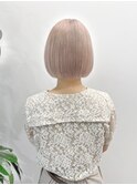 ミニボブ/パールベージュ/ハイトーンボブ/ピンクベージュ