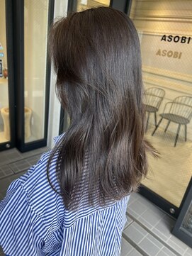 アソビセカンド 原宿(ASOBI 2nd) オリーブベージュ 20代/30代/ブリーチなし