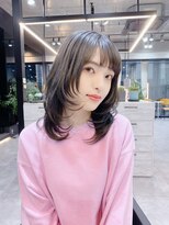 ファンナギンザ(FaNNa ginza) フェイスレイヤー/ブリーチなしカラー/グレージュ/ブルージュ