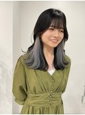 インナーカラーケアブリーチイヤリングカラーハイライトレイヤー