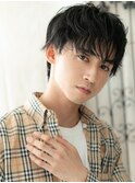 不揃いな毛束が生み出す万能シャギーマッシュパーマd名護大東