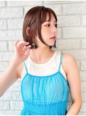 チョコレートブラウン×ツヤ感ボブ