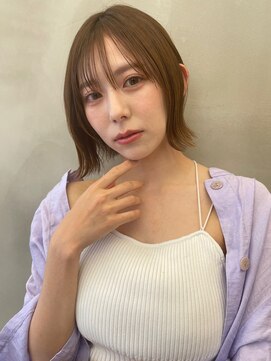 ロンドルーチェ 心斎橋(Lond luce) ダークアッシュ/ミディアムレイヤーカット［髪質改善/縮毛矯正］