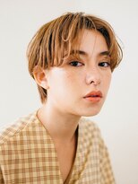 ピズム(PISM)&nbsp;前髪なしショート/ショコラアッシュ/ブリーチオンカラー