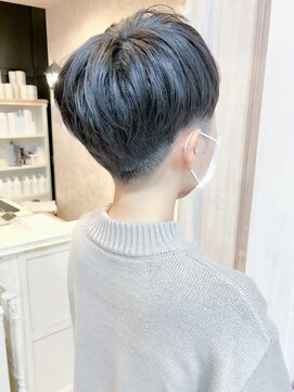 キャアリー(Caary) 福山人気caary骨格矯正刈り上げベリーショートアシメ前髪20代