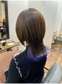 【Elme 野呂】ウルフカット×ブルー