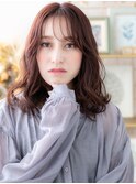 ベビーピンクフレンチカジュアルふわミディa川口20代30代40代