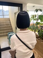 オーシャン(Ocean) 【OceanHair&Life田中愛梨】中高大学生切りっぱなし艶ボブ!◎