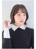 【Gallica】大人かわいい外ハネボブ斜めバング/ぱっつんボブ