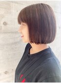 20代30代大人かわいい☆シャイニーボブグレージュハイライト