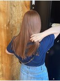 アプリコットベージュ/ダブルカラー/ケアブリーチ/髪質改善/駅南