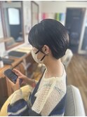 丸みショート×ストレート