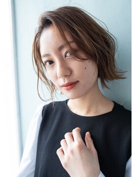 ストラッセ 八事店(STRASSE) 大人かきあげボブ/こなれヘア/外国人風カラー