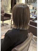 大人グレージュ×ハイライト