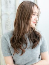 アン 武蔵小杉(un) 武蔵小杉/髪質改善/くすみベージュ×大人巻きロング韓国風巻きc