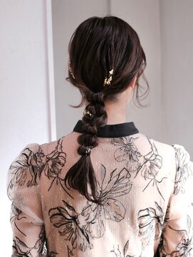 レクタ(recta) 編みおろし 結婚式お呼ばれ ヘアセットヘアアレンジ