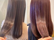 カラーも同時にOK♪髪質改善縮毛矯正♪キラテラカラー/イルミナカラーがおすすめ☆【髪質改善/縮毛矯正】
