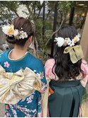 まとめ髪とハーフアップ