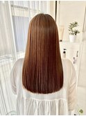 艶髪　明るいベージュ　美髪　ロング　長崎