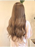 ヘーゼルベージュカラーケアブリーチ佐賀ミルクティーグレージュ