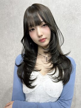 エイム(AiM) レイヤーカット/ハイレイヤー/ブルーブラック/透明感カラー