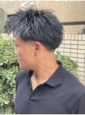 MEN’S HAIR/ブルーブラック/フェザーパーマ/柏